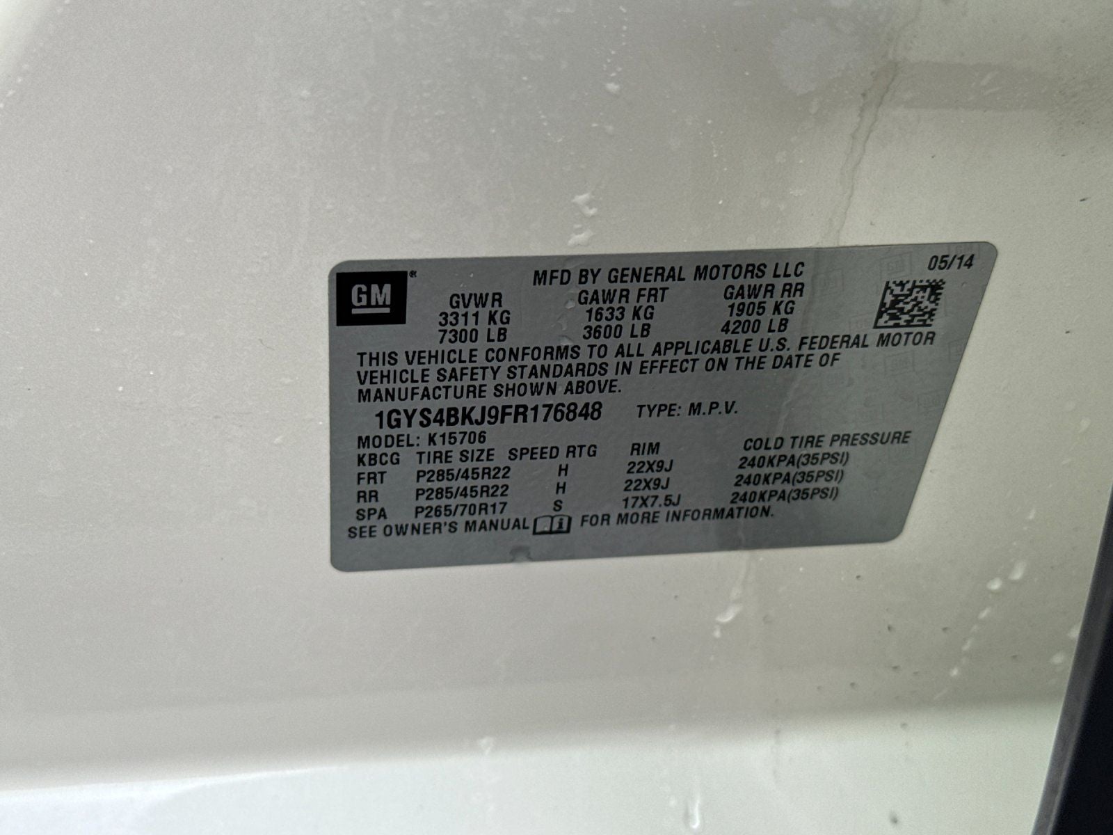 2015 Cadillac Escalade Luxury