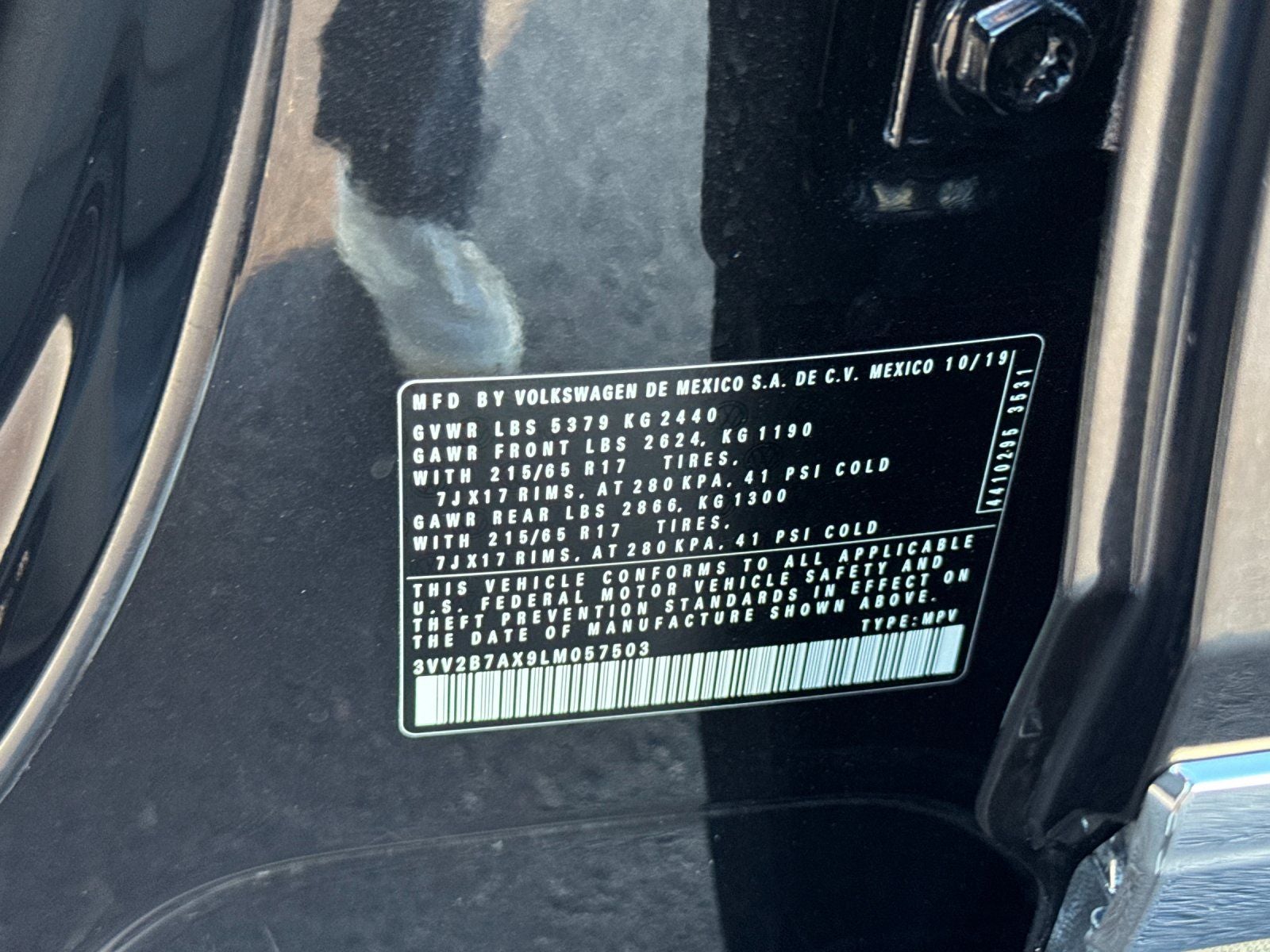 2020 Volkswagen Tiguan 2.0T SE 4Motion