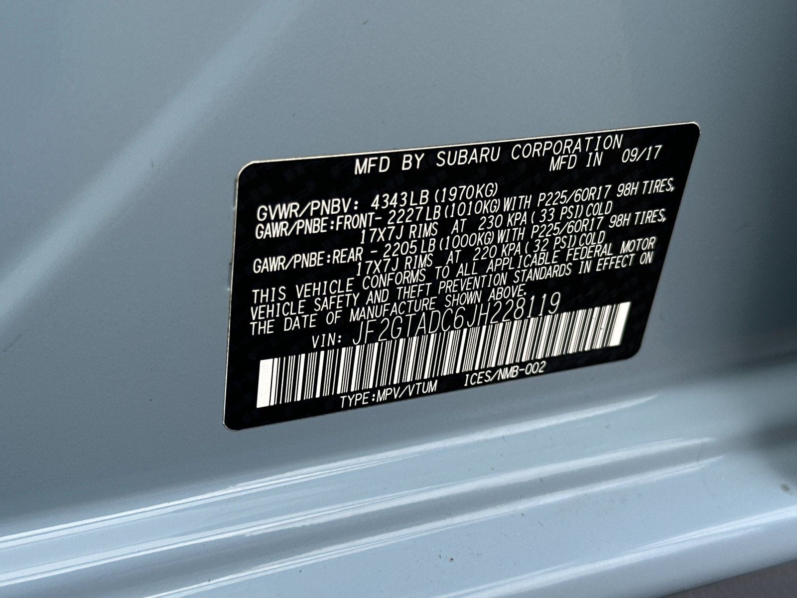 2018 Subaru Crosstrek 2.0i Premium