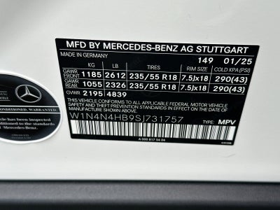 2025 Mercedes-Benz GLA GLA 250 4MATIC®