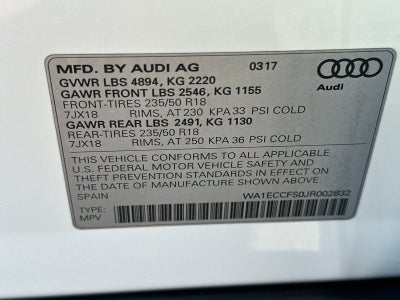 2018 Audi Q3 2.0T Premium quattro