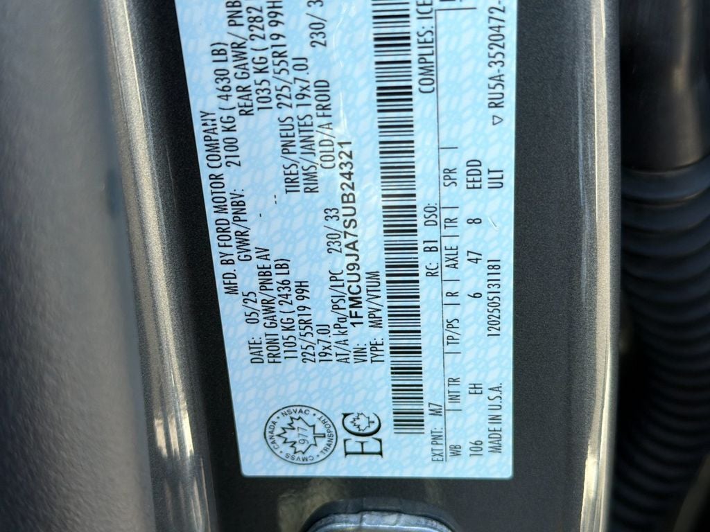 2025 Ford Escape Platinum