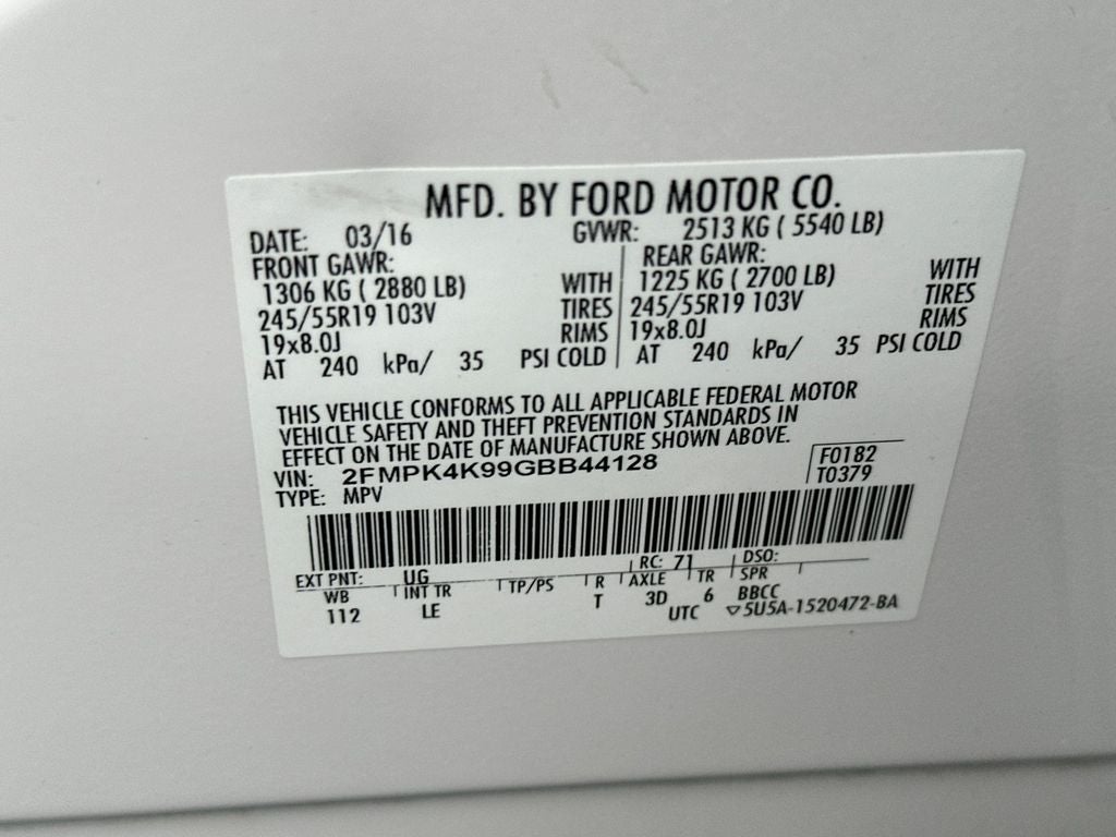 2016 Ford Edge Titanium
