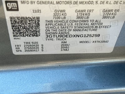 2022 GMC Sierra 1500 Limited SLT