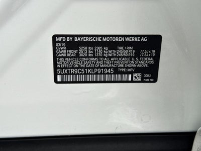 2019 BMW X3 xDrive30i