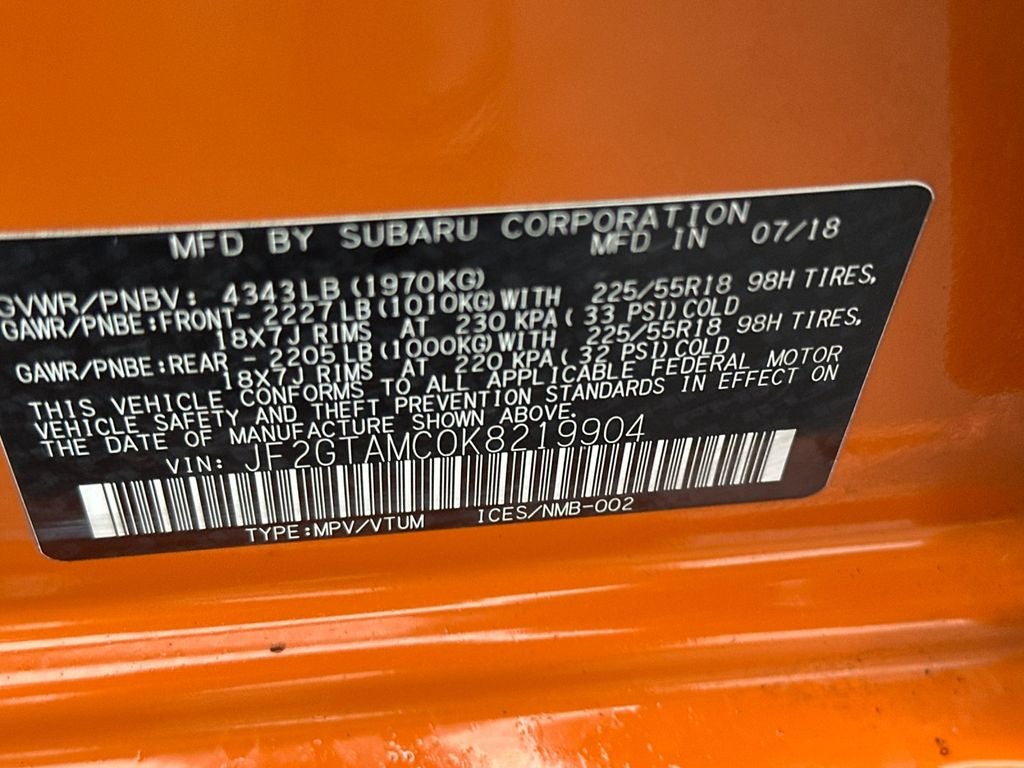 2019 Subaru Crosstrek 2.0i Limited