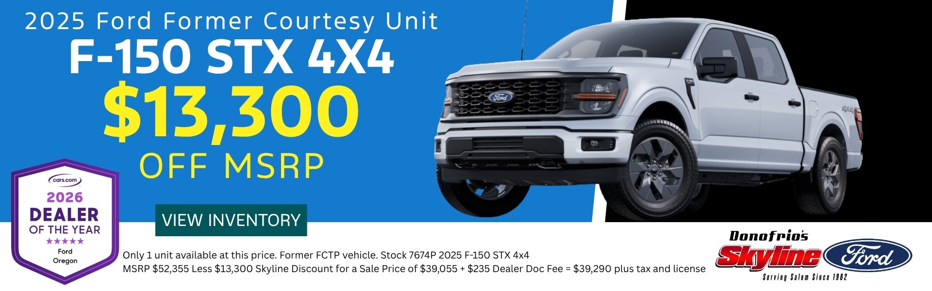 Ford F150 FCTP Skyline Ford Salem Oregon