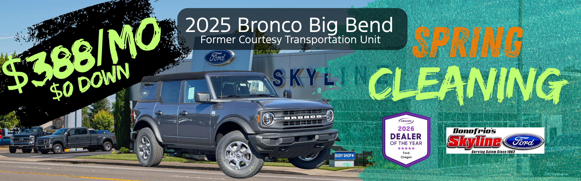 2025 Ford Bronco Big Bend FCTP Skyline Ford Salem OR